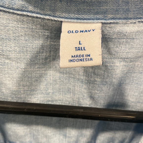 🚨 2 for $25 Chambray Cap-Sleeve Shirt Dress - Picture 3 of 5